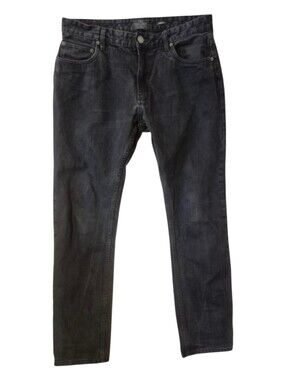 Slim Straight Men's Jeans in Washed Black